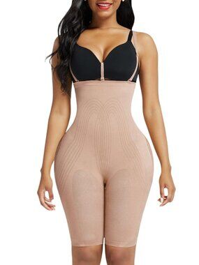 Plus Size Nude Shapewear 3XL/4XL | Mesh Buttock | Detachable Straps